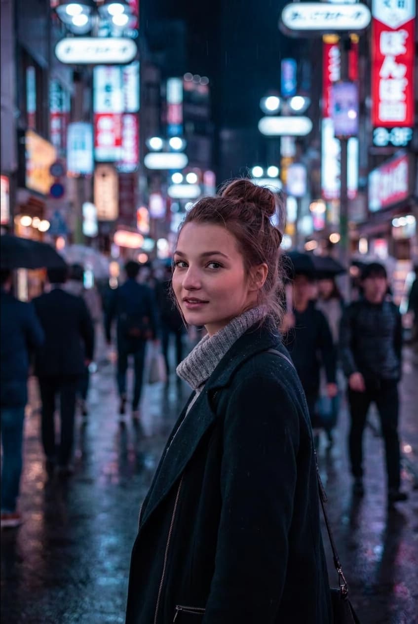 Use the uploaded photo as identity reference — preserve face exactly. Cinematic