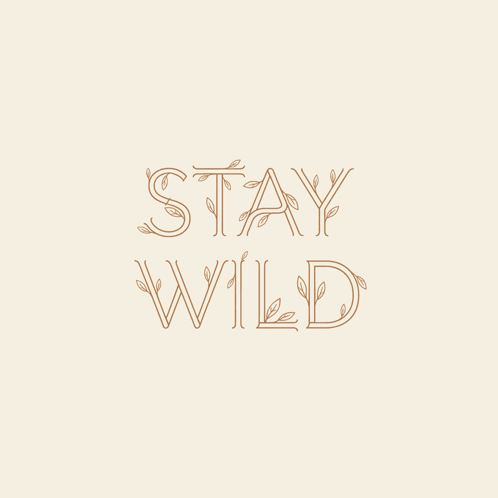 Постер «Stay Wild» — типографика, автор Иван Зайцев